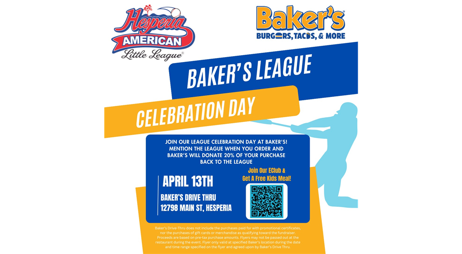 Baker's League Day Saturday 4/13
