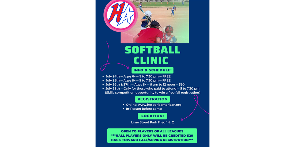 Softball Clinic 23