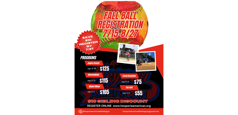 Fall Registration